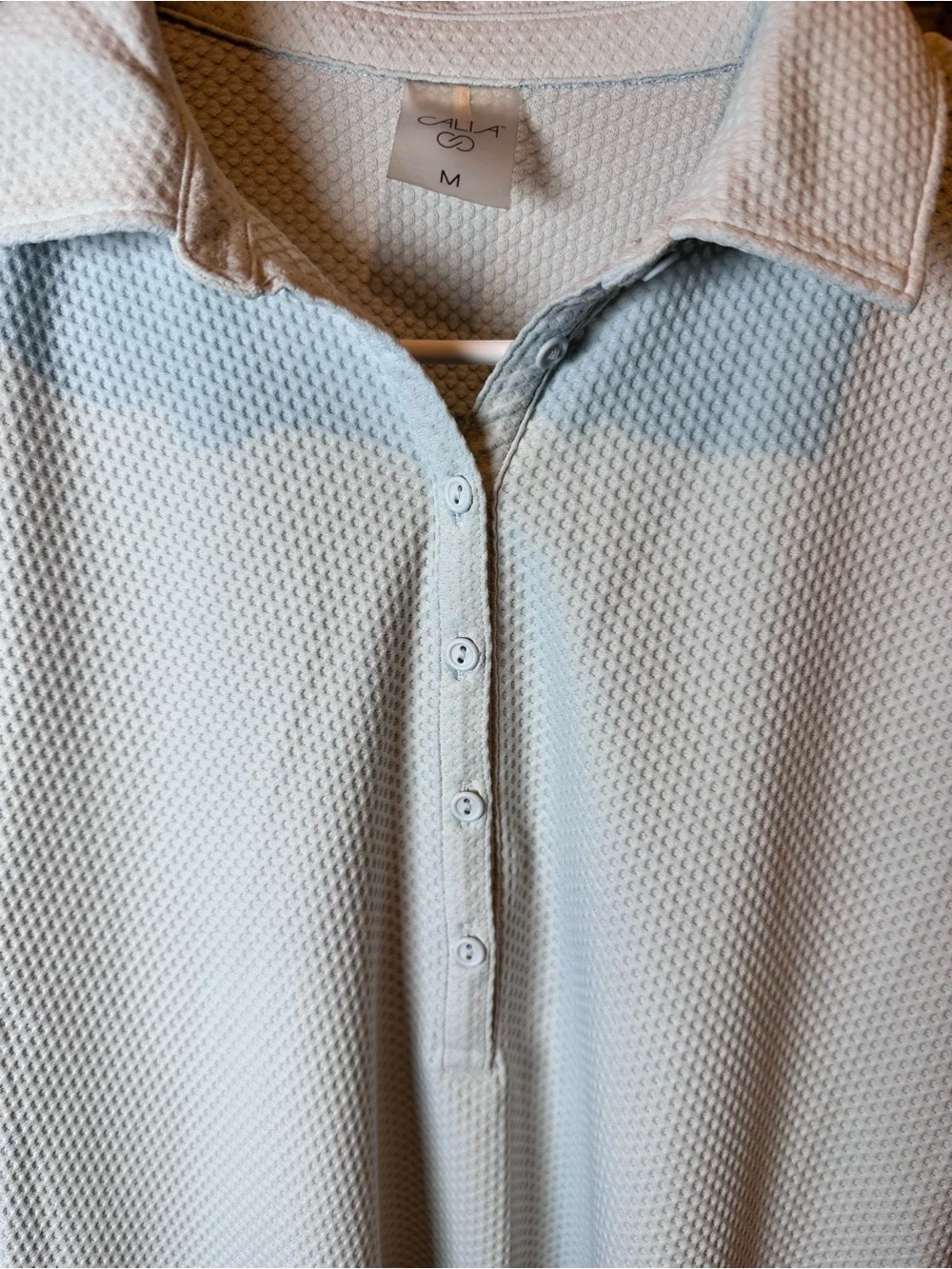 Calia Baby Blue Ribbed Polo Golf Tank - Picture 6 of 11